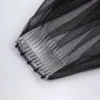 Trixie Lace-Trim Veil in Black
