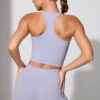 Twist Waist Mini Shorts with Pockets in Periwinkle