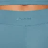 Twist Waist Mini Shorts with Pockets in Stone Blue