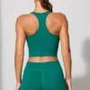 Twist Waist Mini Shorts with Pockets in Teal