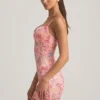 Velena Embellished Camisole Bodycon Mini Dress in Pink