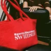 Velika Towelling Tote Bag in Fiery Red
