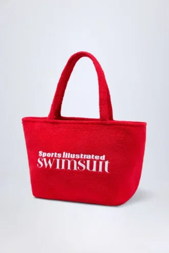 Velika Towelling Tote Bag in Fiery Red