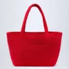 Velika Towelling Tote Bag in Fiery Red