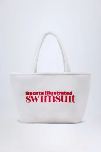 Velika Towelling Tote Bag in White
