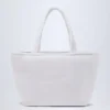 Velika Towelling Tote Bag in White