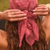Ventura Headscarf in Red Print