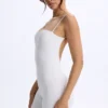 Vera Modal Sweetheart-Neck Low-Back Unitard in White