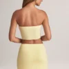 Zuri Modal Mid-Rise A-Line Mini Skirt in Lemon Sherbet