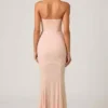 Vesna Embellished Sweetheart-Neck Fishtail Gown in Dusty Rose