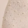 Vienna Embellished Long Sleeve Backless Maxi Dress in White