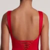 Violetta Tie Up Back Mini Dress in Red