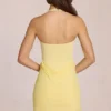 Viona Modal Mini Dress in Lemon Yellow