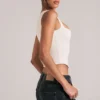 Vivee Modal Square-Neck Top in Ivory