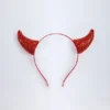 Vixena Devil Horns Headband in Fire Red