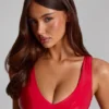 Vixena Devil Horns Headband in Fire Red