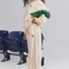 Water-Repellent Wide-Leg Track Pants in Marble