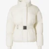 Waterproof Belted Oversized Ski Jacket in Ice