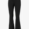 Waterproof Belted Ski Salopettes in Black