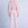 Waterproof Belted Ski Salopettes in Powder Pink