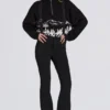 Waterproof High-Rise Salopettes with Suspenders in Black