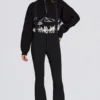 Waterproof High-Rise Salopettes with Suspenders in Black