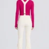 Waterproof High-Rise Salopettes with Suspenders in Ice