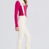 Waterproof High-Rise Salopettes with Suspenders in Ice