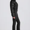 Waterproof Padded Belted Ski Suit in Black