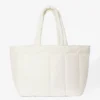 Waterproof Puffer Tote Bag in Ice