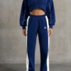 Wide Leg Sweatpants in Navy