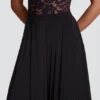Zafira Soft Jersey Mid-Rise Wide-Leg Trousers in Black