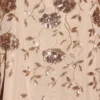 Zelina Embellished Soft-Scoop Asymmetric Midaxi Dress in Gold