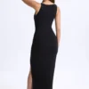 Zora Modal Plunge Cut-Out Maxi Dress in Black