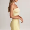 Zuri Modal Mid-Rise A-Line Mini Skirt in Lemon Sherbet