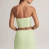 Zuri Modal Mid-Rise A-Line Mini Skirt in Sage Green