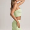 Zuri Modal Mid-Rise A-Line Mini Skirt in Sage Green